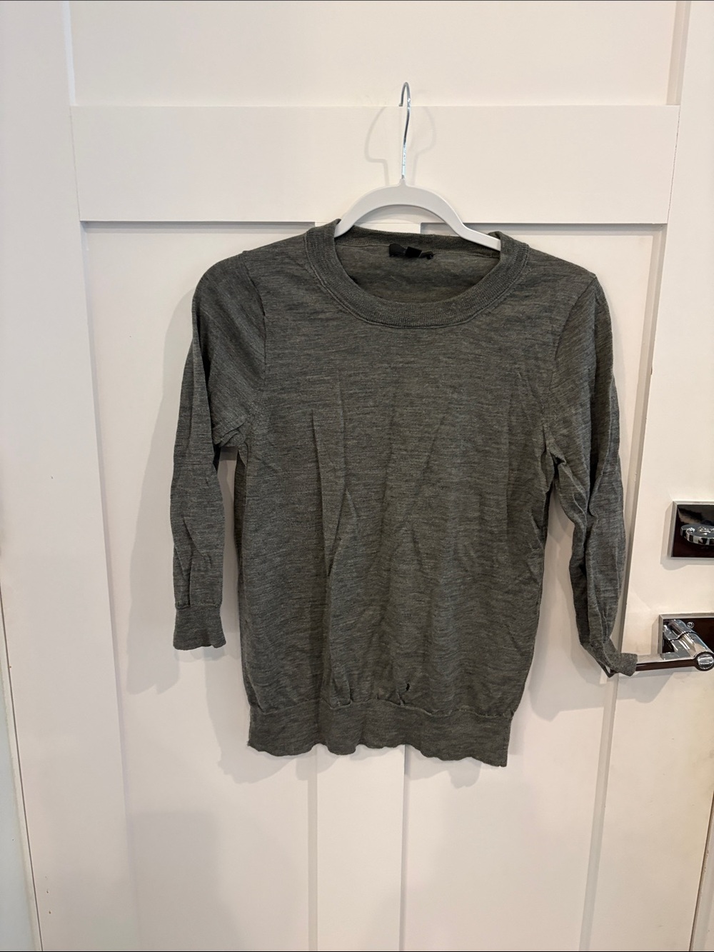 J. Crew Gray Crewneck Sweater
